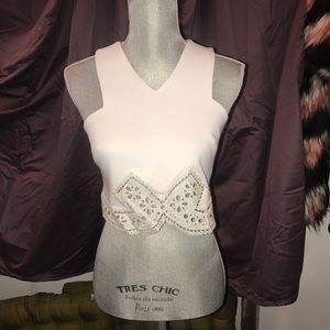 Tops shop crop top size 6